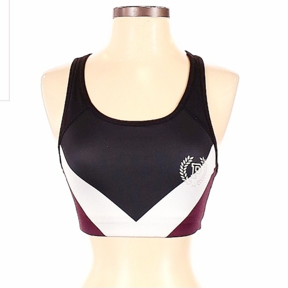 Victoria's Secret PINK Ultimate Unlined Sports Bra Colorblock Small DD Comfort